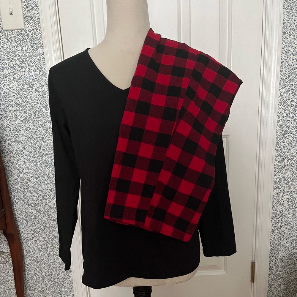 Charter Club black & red pajamas